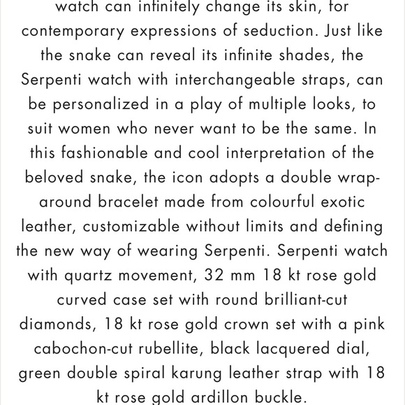 Rare Bulgari Serpenti Rose Gold and Diamond Watch - Picture 13 of 16